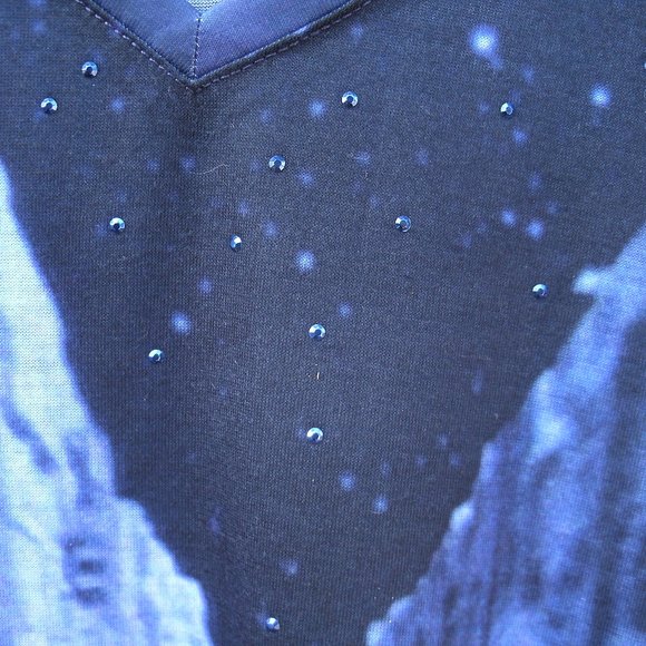 Star Wars Death Star & Fighters Scene Shirt Womens - Picture 6 of 8